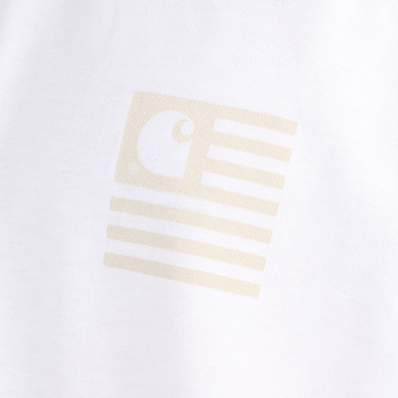 мужская белая футболка Carhartt WIP S/S Medley State T-Shirt I030169-white - цена, описание, фото 3